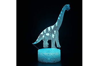 Lampe 3D Tactile Veilleuses Enfant 7 Couleurs avec Telecommande - Dinosaure #1267