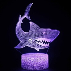 Lampe 3D Tactile Veilleuses Enfant 7 Couleurs avec Telecommande - Style #1530