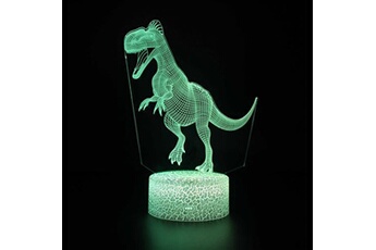 Lampe 3D Tactile Veilleuses Enfant 7 Couleurs avec Telecommande - Dinosaure #750