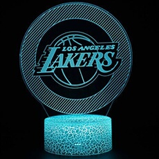 Lampe 3D Tactile Veilleuses Enfant 7 Couleurs avec Telecommande - NBA #1433