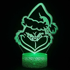 Lampe 3D Tactile Veilleuses Enfant 7 Couleurs avec Telecommande - Style #1591