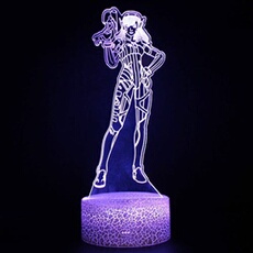 Lampe 3D Tactile Veilleuses Enfant 7 Couleurs avec Telecommande - Style #1608