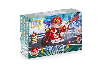 figurine pour enfant famosa playset pinypon action fireman motorbike