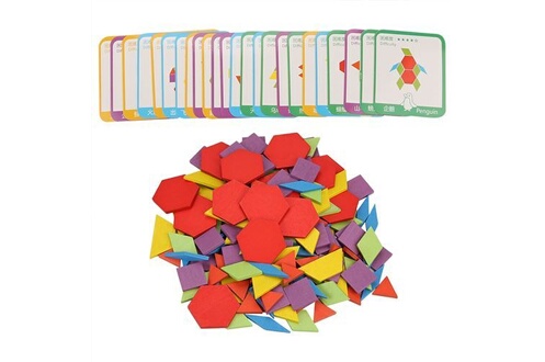 Generic Puzzle en bois coloré, jeu de Puzzle, jouets éducatifs