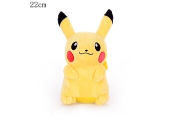 Doudou GENERIQUE Peluche Pikachu Pokémon 22cm-Jaune