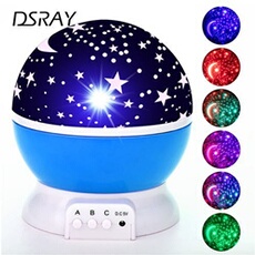 Veilleuse enfant LED projecteur étoile lune galaxie Bleu