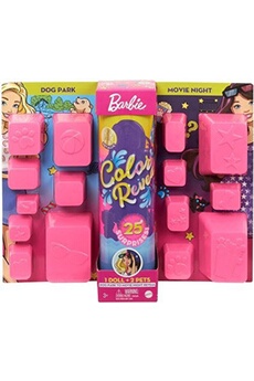 Poupée Barbie poupée adolescente Color Reveal Dogpark/films de filles 17 pièces