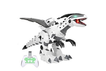 Modèle de Dinosaure à Télécommande Jouet Robot RC - Blanc