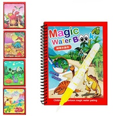 Jeu de réflexion Livre d'images magique de l'eau peinture tableau de coloriage livre d'images pour enfants - A