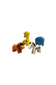 figurine pour enfant plantoys jouet en bois plan toys 4 figurines animaux de la savane