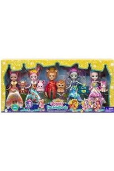 figurine pour enfant enchantimals pack 5 mini-poupées royales
