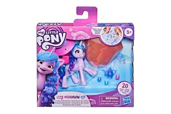 jeu de stratégie hasbro my little pony aventure de crystal - f3542 - mini poupée 8cm + accessoires - izzy moonbow