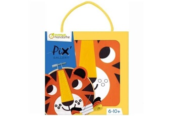 autre jeux éducatifs et électroniques avenue mandarine kit broderie pix'gallery pour enfant - tigre