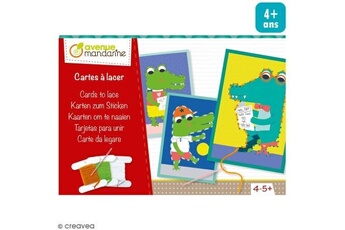 autre jeux éducatifs et électroniques avenue mandarine kit créatif - cartes à lacer