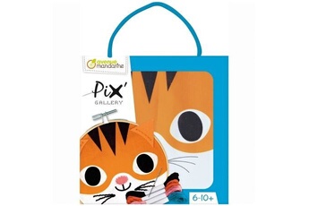 autre jeux éducatifs et électroniques avenue mandarine kit broderie pix'gallery pour enfant - chat