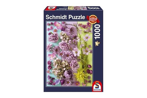 Jeu d'adresse Schmidt Spiele Puzzle Fleurs violettes, 1000 pcs