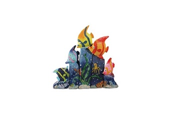 figurine pour enfant impexit - figurine résine ensemble de 5 poissons tropicaux 12/10/5 cm