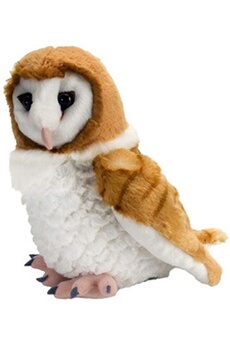 animal en peluche wild republic peluche chouette effraie cuddlekins de 30 cm marron blanc