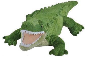 animal en peluche wild republic peluche crocodile de 38 cm vert