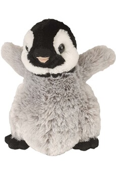 animal en peluche wild republic peluche bébé pingouin de 17 cm noir blanc