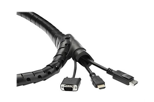 Autres accessoires informatiques StarTech.com Gaine spirale range-câble en  noir - 1,5 m - Diamètre de 45 mm - Avec outil pour insérer les câbles  (CMSCOILED3) - Kit de gaines pour câbles - noir 