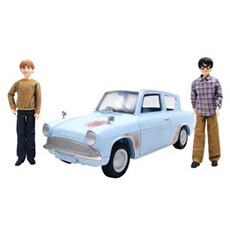 Voiture volante et 2 poupées