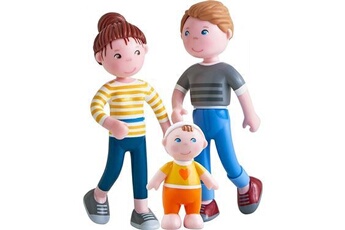figurine pour enfant haba - little friends - ensemble famille