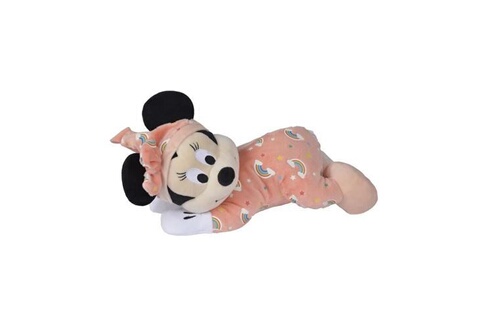 Doudou Disney Peluche Minnie Brille dans la nuit Rose - L 30 x P