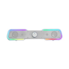 Enceintes, baffle et amplis DJ Marsgaming Barre de Son Mars Gaming MSBX Bluetooth Contrôle Bouton Montage Sur Table Blanc