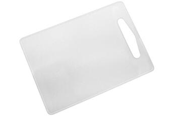 ustensile de cuisine fackelmann planche à découper en plastique 34 x 24 cm transparente basic ref 39015