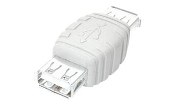 Changeur / Inverseur de genre USB - Coupleur / Adaptateur USB A vers A - F/F - Blanc - Inverseur de connexion USB - USB (F) pour USB (F) - pour P/N: