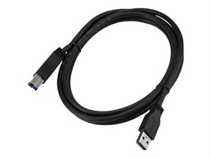 Câble certifié USB 3.0 A vers B de 2 m - Cordon USB3 SuperSpeed USB A vers USB B en noir - M/M - Câble USB - USB Type B (M) pour USB type A (M) - USB