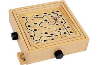 autre jeux éducatifs et électroniques small foot labyrinthe à billes - 3461 - jeu d'adresse en bois