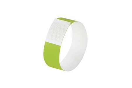 Masque de déguisement Sigel eb212 lot de 120 bracelets didentification ultra-doux 255 x 25 mm (vert fluo)