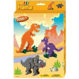 Hama Boîte 9600 Perles Midi GM - 10 Couleurs + Mélanges - Avec Papier Repassage Et Casier Pratique !