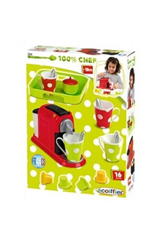 cuisine enfant ecoiffier jeu d'imitation machine à expresso avec accessoires code 2614