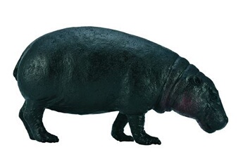 figurine pour enfant generique collecta animaux sauvages hippopotame pygmée 10,5 x 5,5 cm