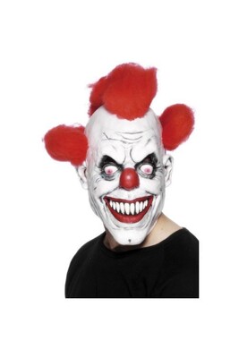 Masque de déguisement Smiffys Masque De Clown Horreur - Blanc - Taille Unique