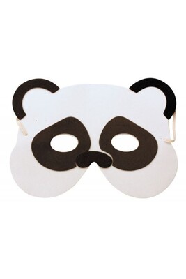 Masque de déguisement PartyPro Masque Enfant Panda - Blanc / noir - Taille Unique