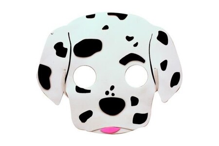 Masque de déguisement GENERIQUE Masque chien dalmatien enfant taille unique