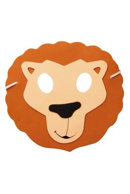 Masque de déguisement PartyPro Masque Enfant Lion - Beige - Taille Unique