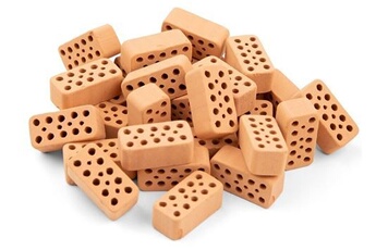 autres jeux de construction teifoc blocs de construction junior 17 x 10 x 5 cm stone brown 32-part