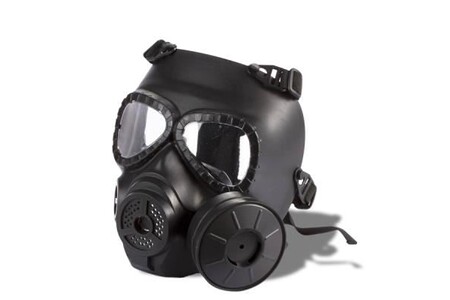 Masque de déguisement GENERIQUE Masque à gaz de guerre ventilé : paintball