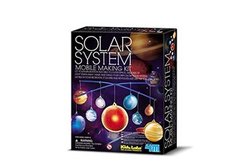 autres jeux de construction 4m - solar system mobile making kit