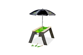 autre jeu de plein air exit table d'activités sable et eau aksent avec parasol et outils de jardinage
