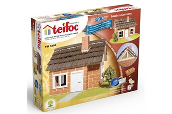 autres jeux de construction teifoc boîte de construction maison à colombages 35 x 29 cm carton brun 5 pièces