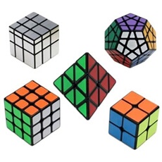 Rubik's Cube Magique de Vitesse 2x2x2 3x3x3 Pyramide Megaminx Set Enfant Cadeau Puzzle
