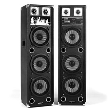 oneConcept BSX-238A enceintes PA USB microSD AUX MIC 100W