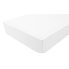 Drap housse tout en 1 Uni - Jersey - Impermà able - Blanc - 60 x 120 cm