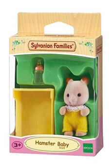 figurine pour enfant sylvanian families playset bébé hamster